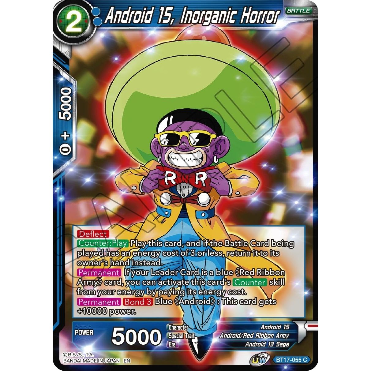 Image for Android 15, Inorganic Horror (BT17-055) (DBS-B17) - Dragon Ball Super: Masters