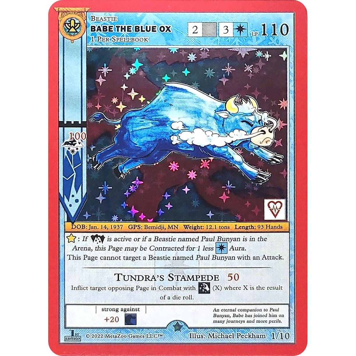 Image for Babe The Blue Ox (1/10) (REV) - MetaZoo