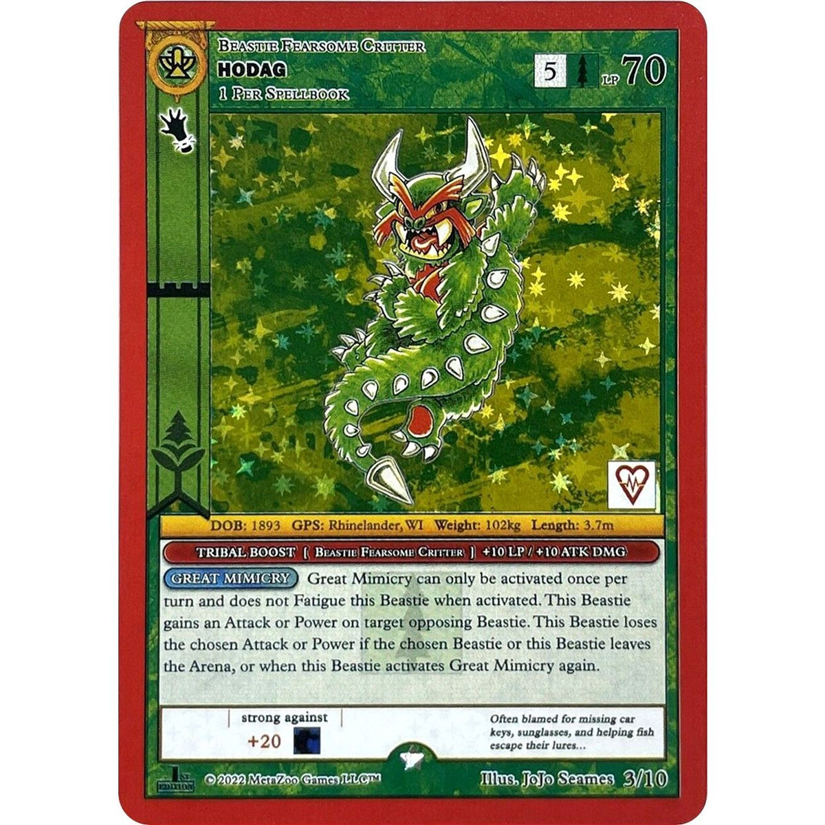 Image for Hodag (3/10) (REV) - MetaZoo