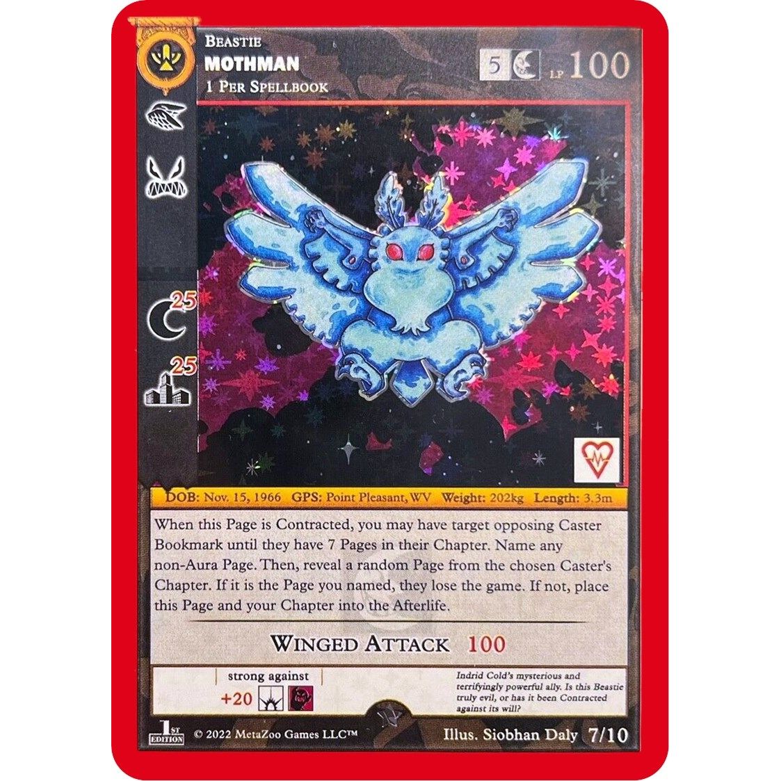 Image for Mothman (Cryptid Nation ReVive Skateboards Promo) (7/10) (REV) - MetaZoo