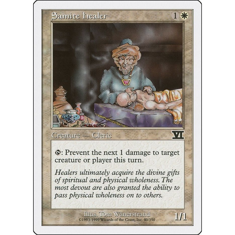 Image for Samite Healer (40) (6ED) - Magic: The Gathering