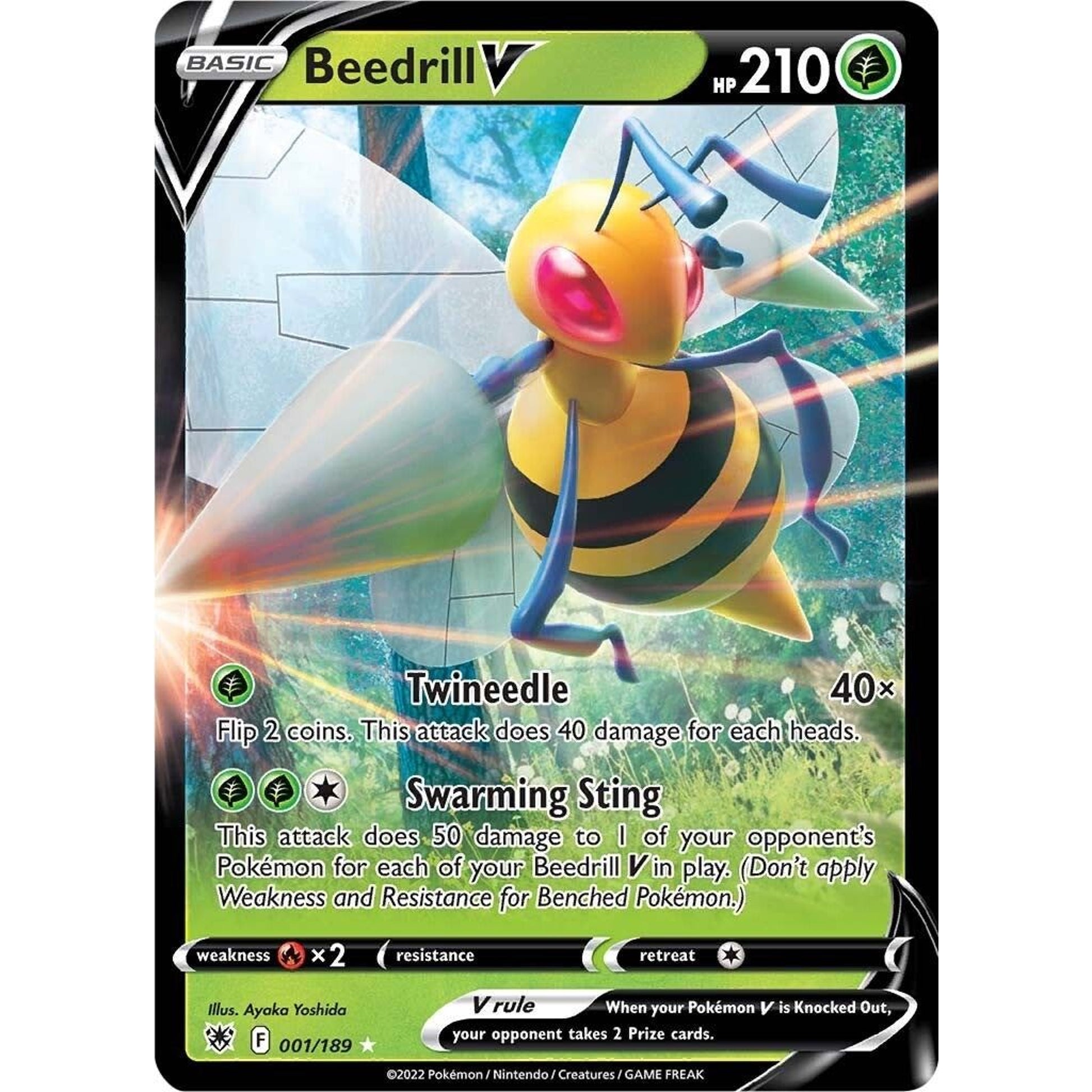 Image for Beedrill V (001/189) (SWSH10) - Pokemon