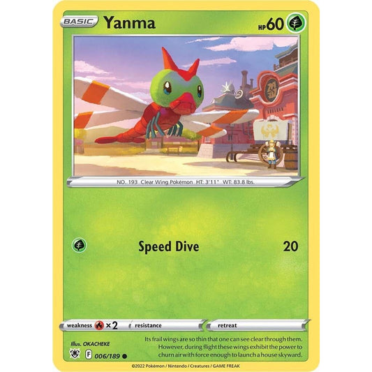 Image for Yanma (006/189) (SWSH10) - Pokemon