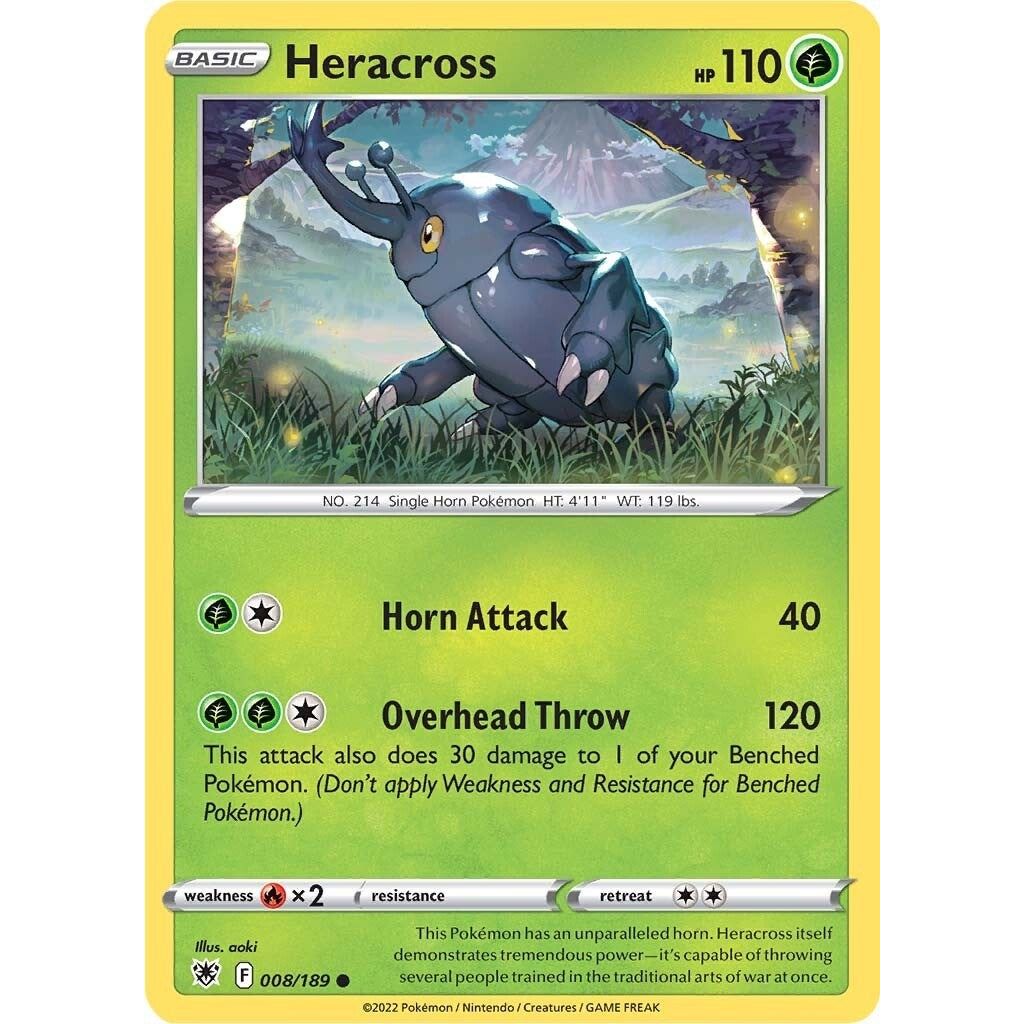 Image for Heracross (008/189) (SWSH10) - Pokemon