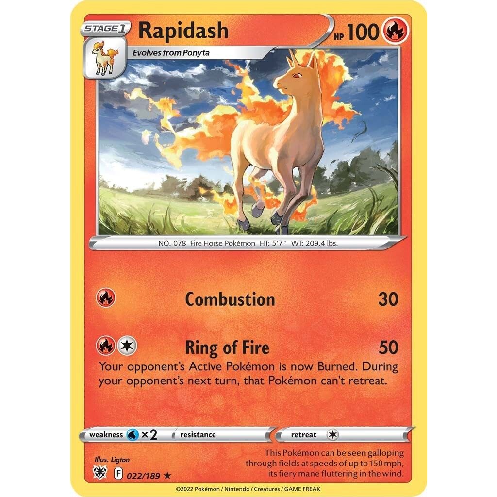 Image for Rapidash (022/189) (SWSH10) - Pokemon
