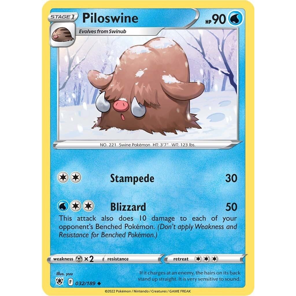 Image for Piloswine (032/189) (SWSH10) - Pokemon
