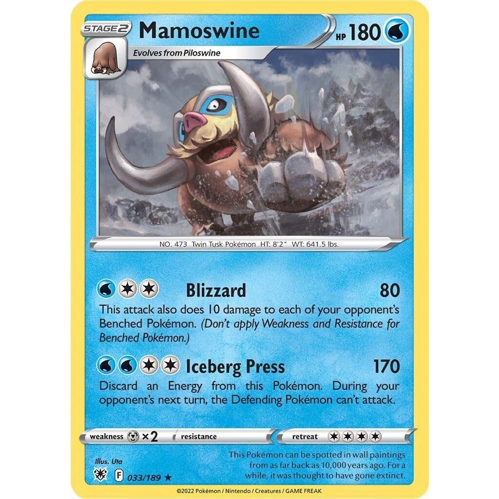 Image for Mamoswine (033/189) (SWSH10) - Pokemon