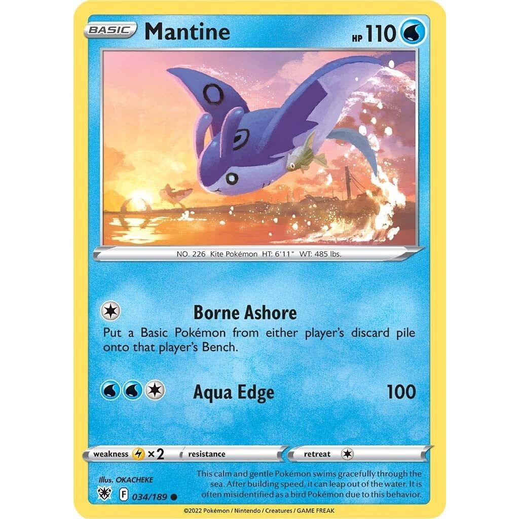 Image for Mantine (034/189) (SWSH10) - Pokemon