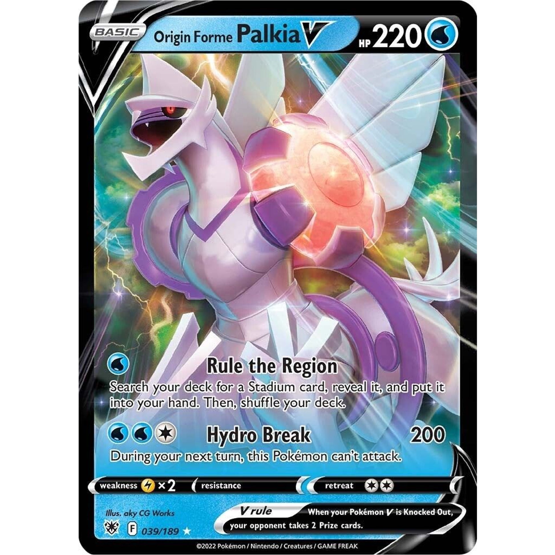 Image for Origin Forme Palkia V (039/189) (SWSH10) - Pokemon