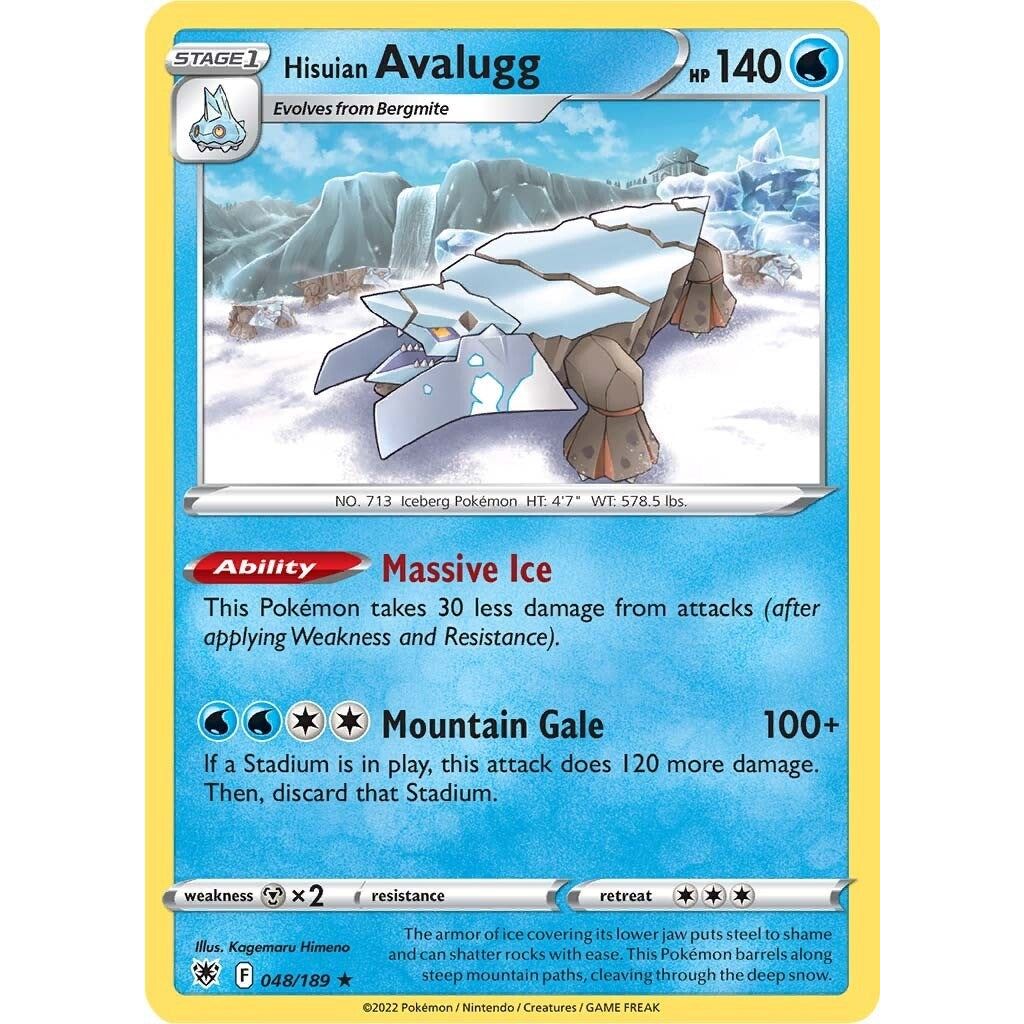 Image for Hisuian Avalugg (048/189) (SWSH10) - Pokemon