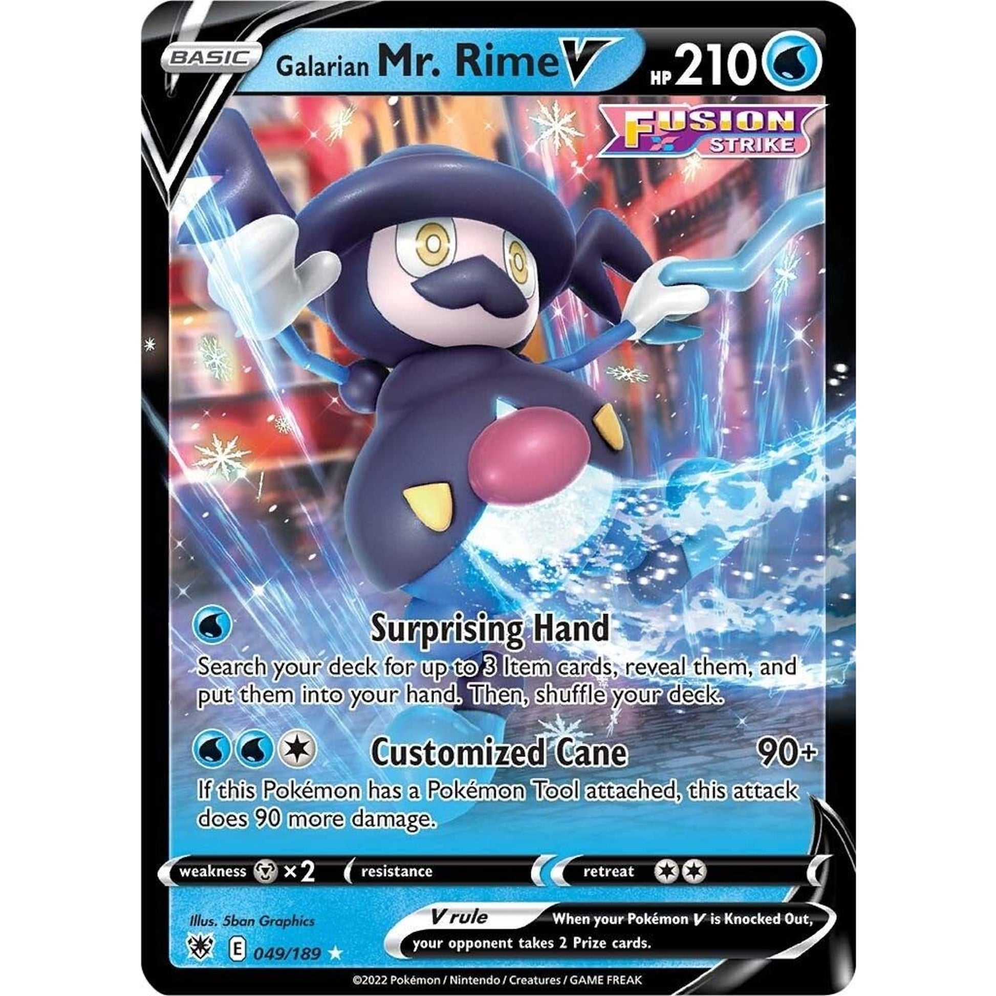 Image for Galarian Mr. Rime V (049/189) (SWSH10) - Pokemon