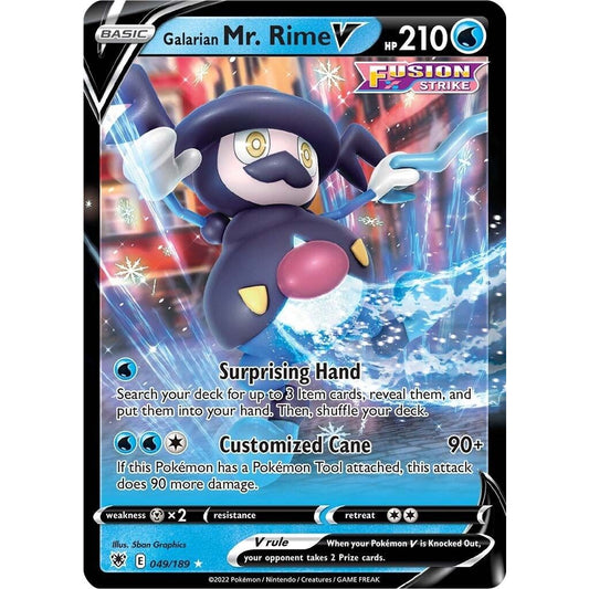 Image for Galarian Mr. Rime V (049/189) (SWSH10) - Pokemon