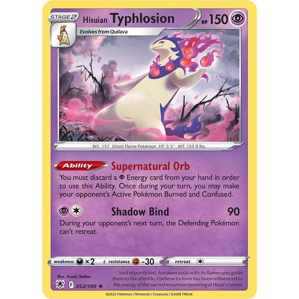 Image for Hisuian Typhlosion (052/189) (SWSH10) - Pokemon