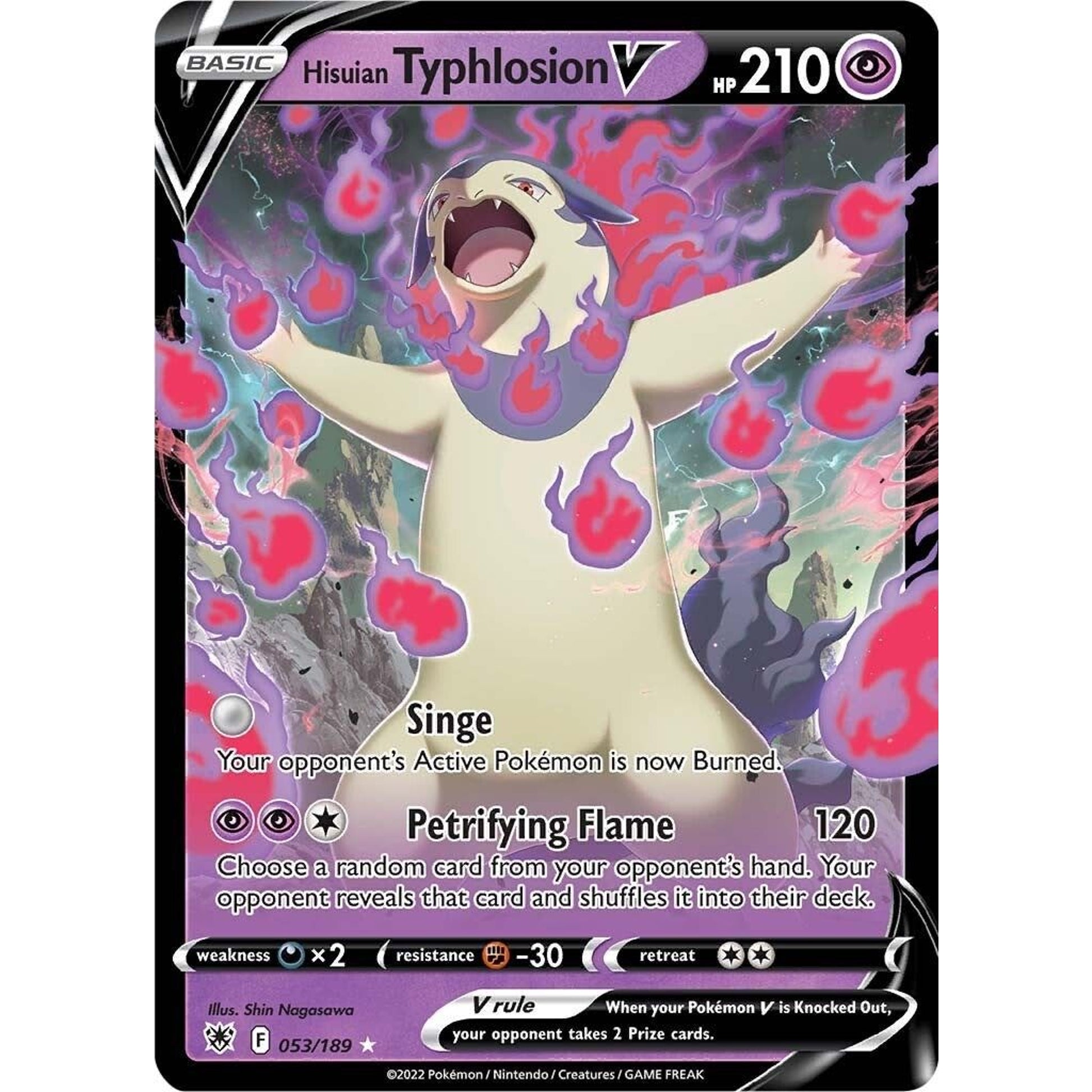 Image for Hisuian Typhlosion V (053/189) (SWSH10) - Pokemon