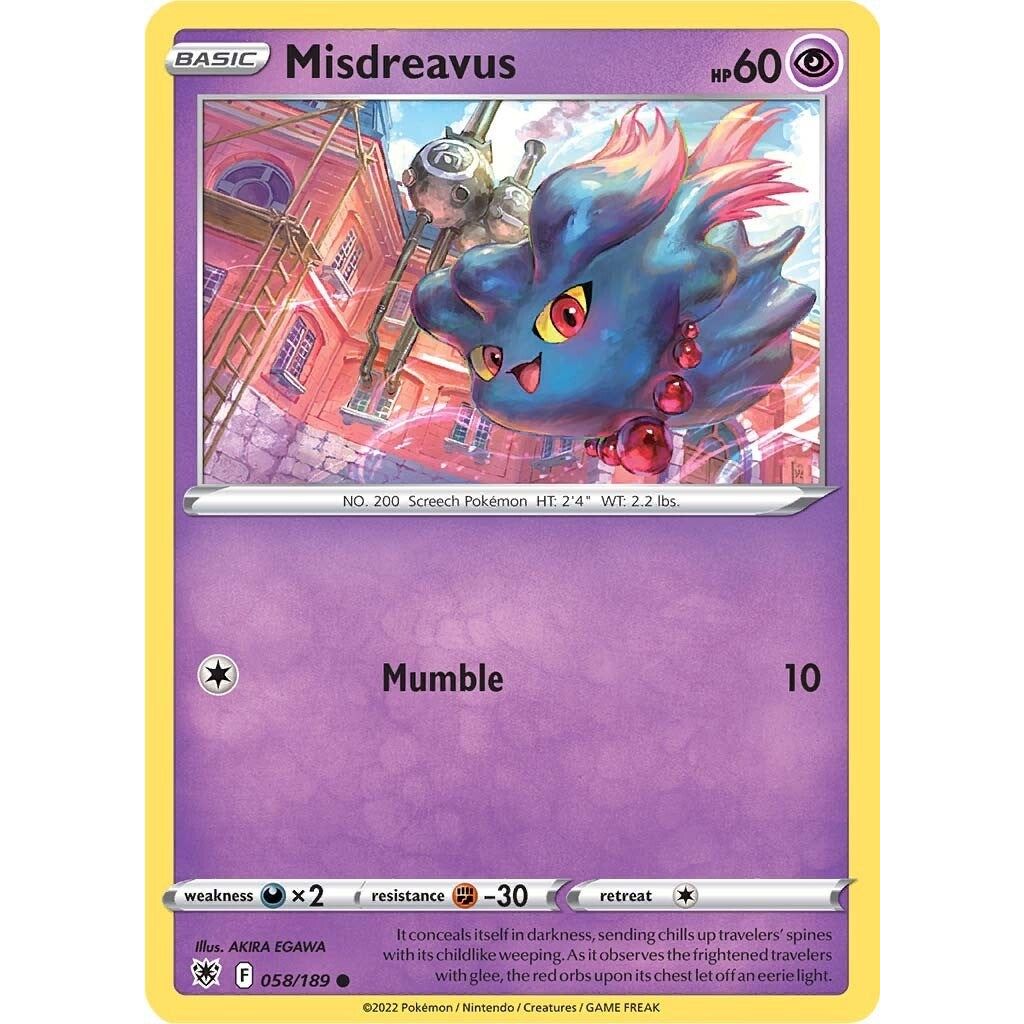 Image for Misdreavus (058/189) (SWSH10) - Pokemon