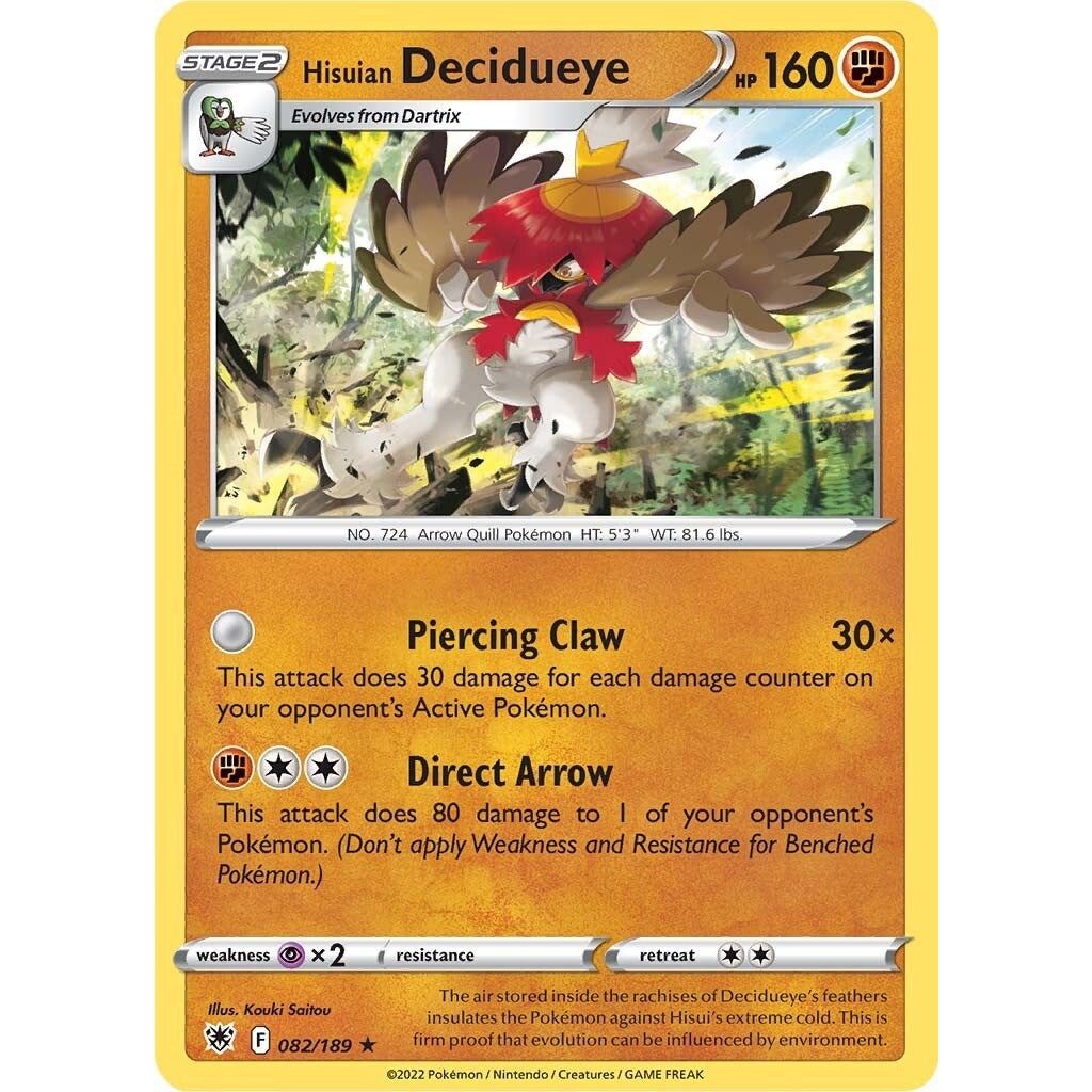 Image for Hisuian Decidueye (082/189) (SWSH10) - Pokemon