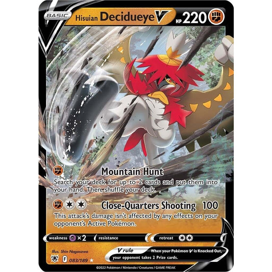 Image for Hisuian Decidueye V (083/189) (SWSH10) - Pokemon