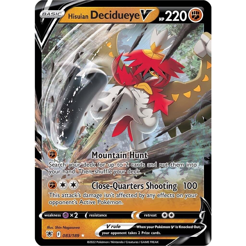Image for Hisuian Decidueye V (083/189) (SWSH10) - Pokemon
