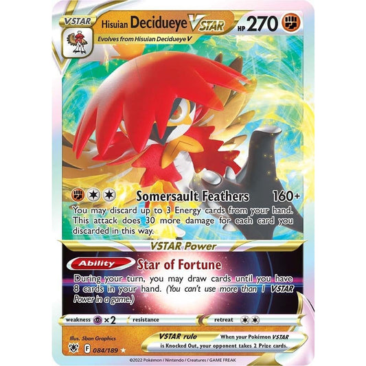 Image for Hisuian Decidueye VSTAR (084/189) (SWSH10) - Pokemon