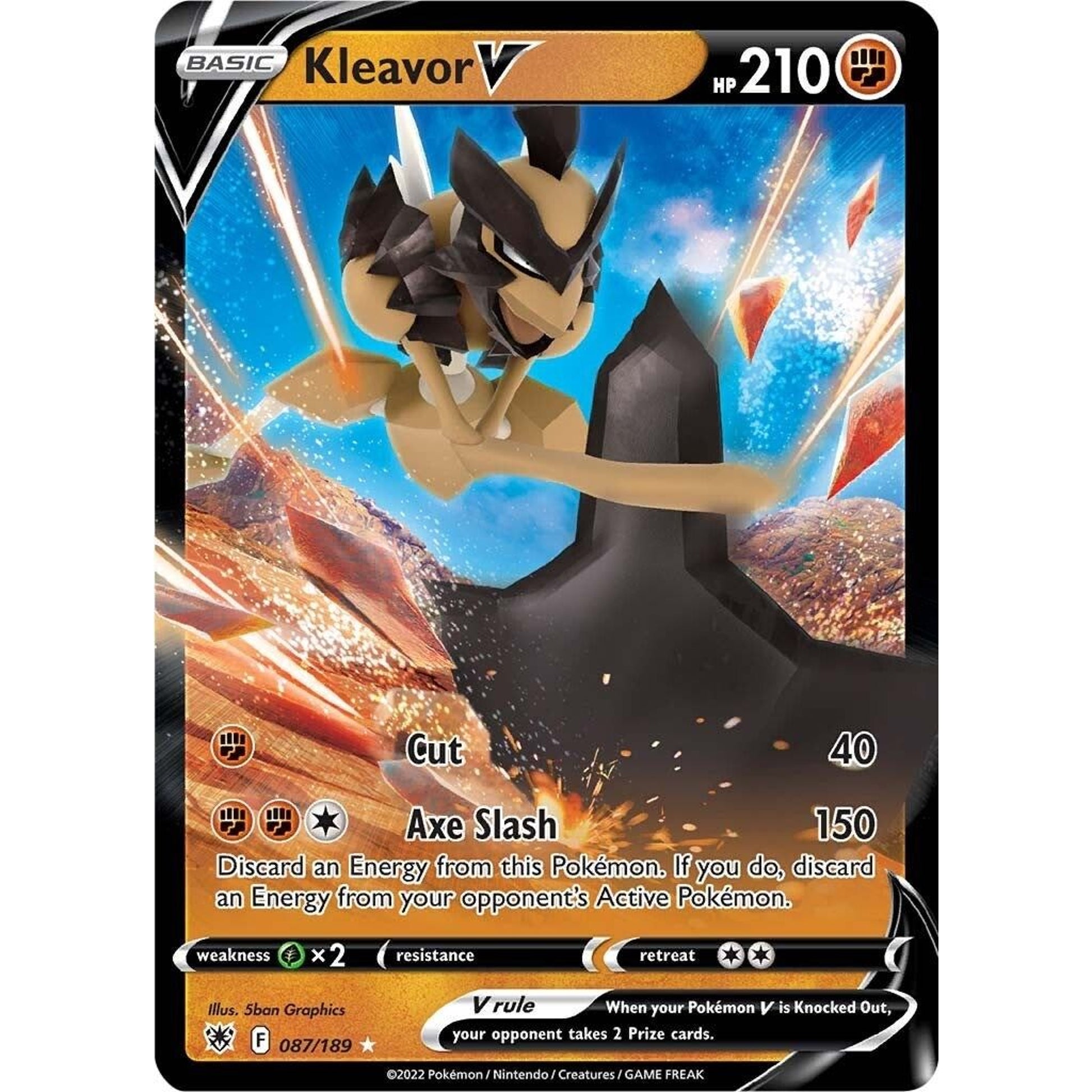 Image for Kleavor V (087/189) (SWSH10) - Pokemon
