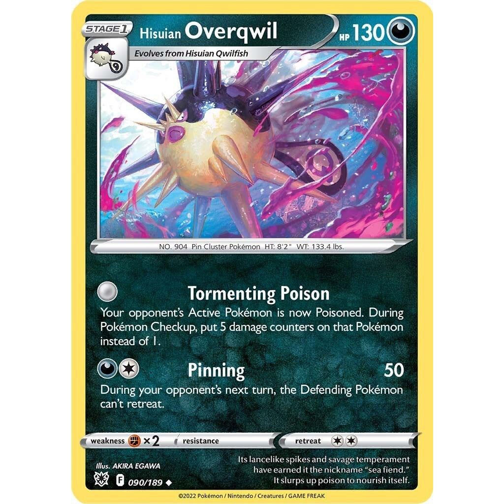 Image for Hisuian Overqwil (90) (090/189) (SWSH10) - Pokemon