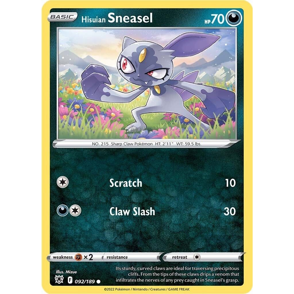 Image for Hisuian Sneasel (092/189) (SWSH10) - Pokemon