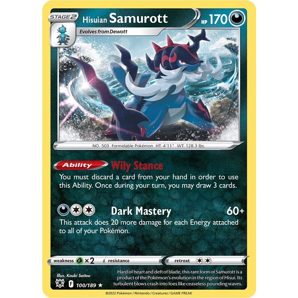 Image for Hisuian Samurott (100/189) (SWSH10) - Pokemon