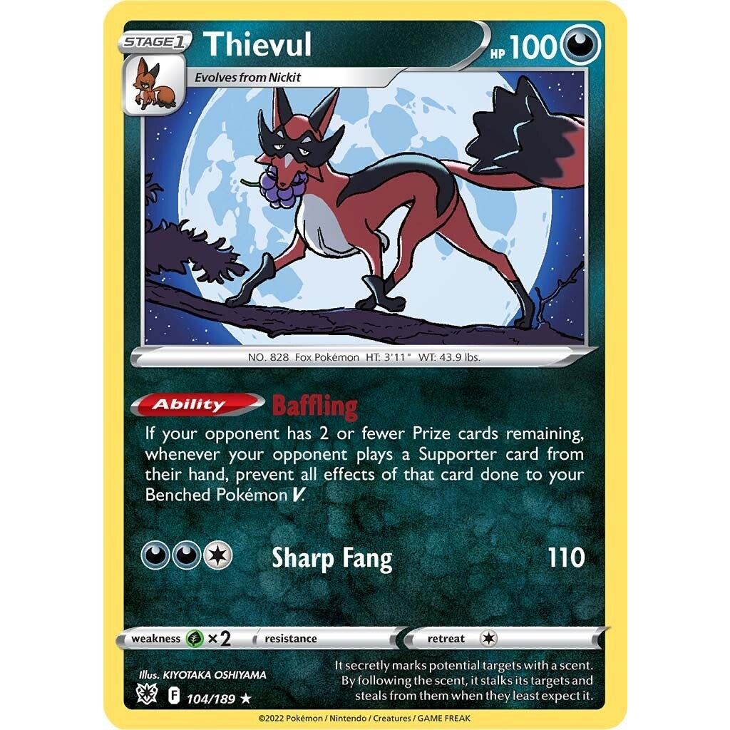 Image for Thievul (104/189) (SWSH10) - Pokemon