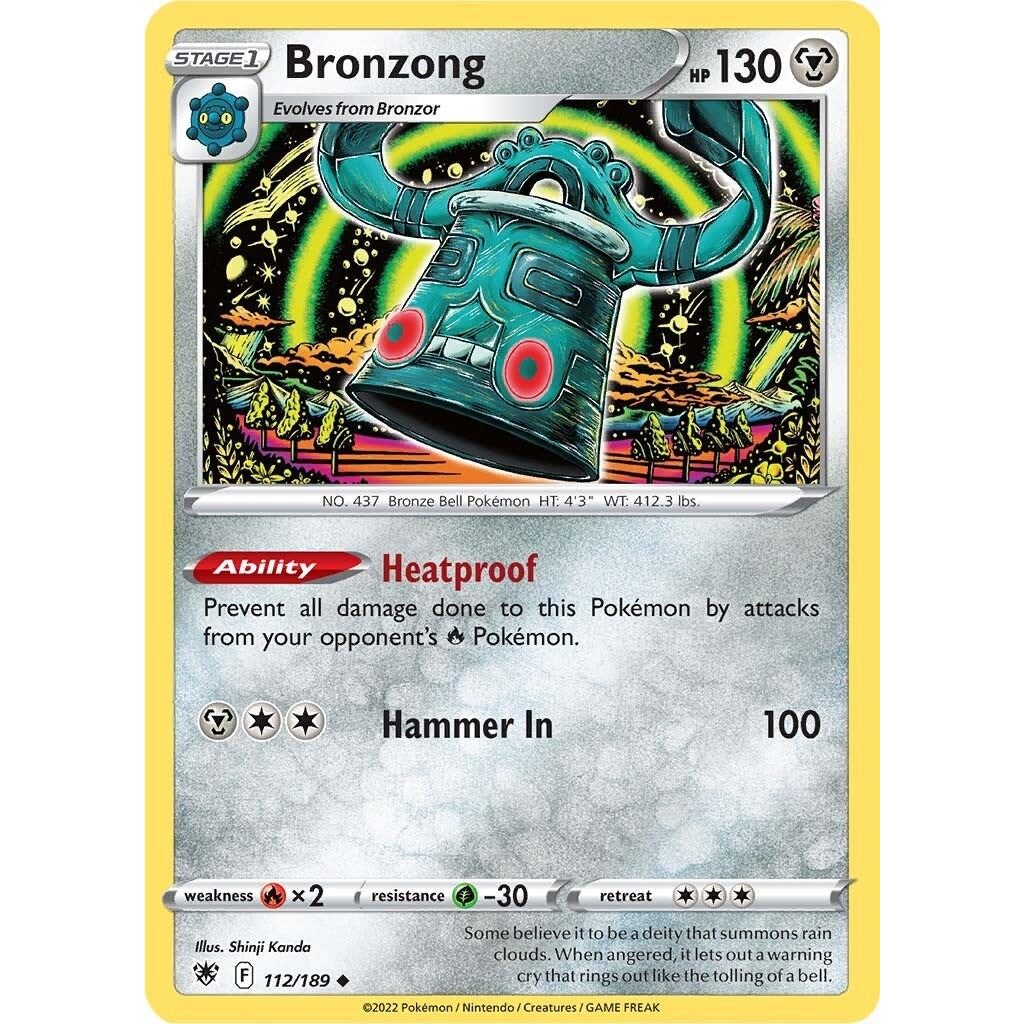 Image for Bronzong (112/189) (SWSH10) - Pokemon