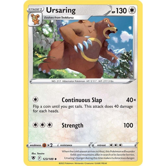 Image for Ursaring (123/189) (SWSH10) - Pokemon