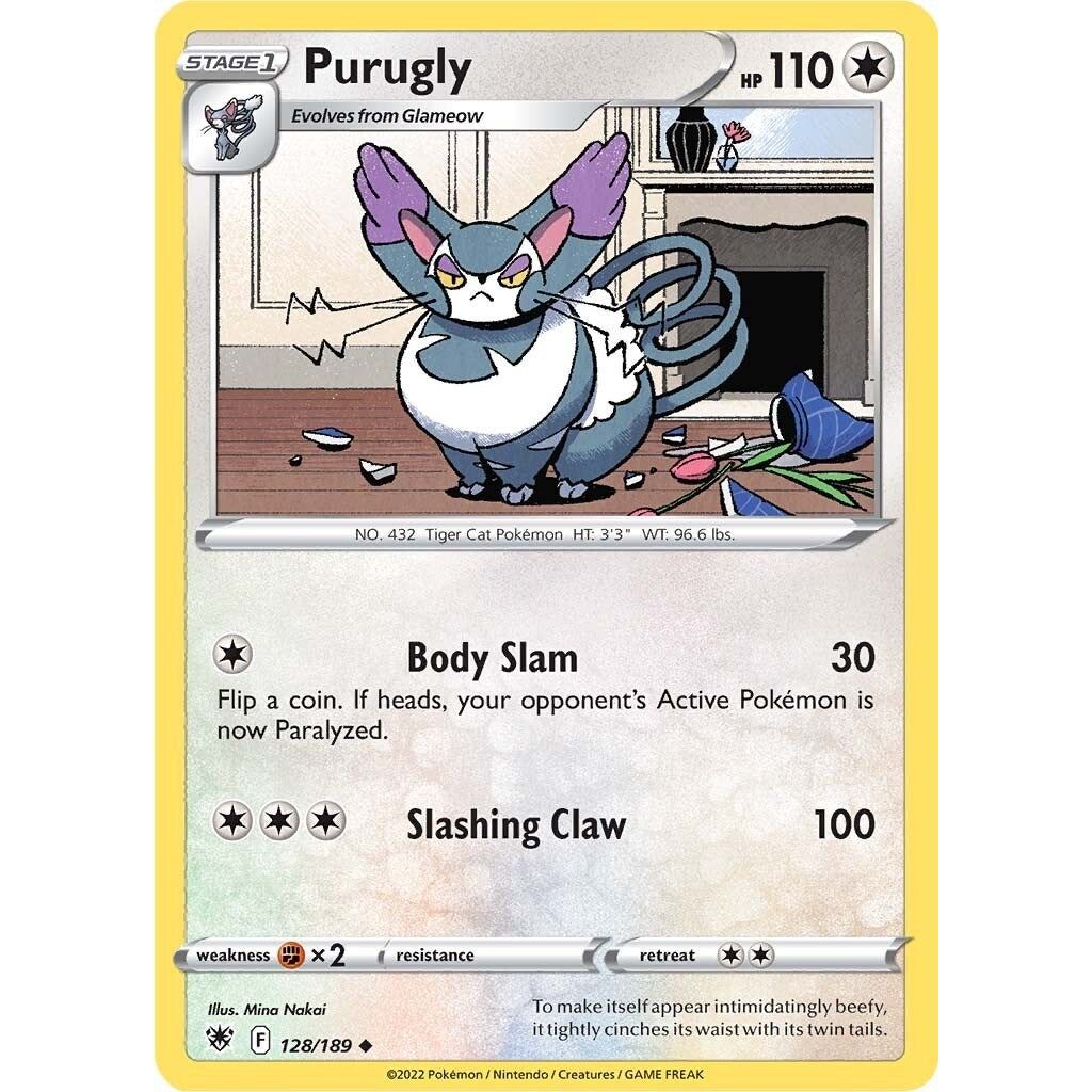 Image for Purugly (128/189) (SWSH10) - Pokemon