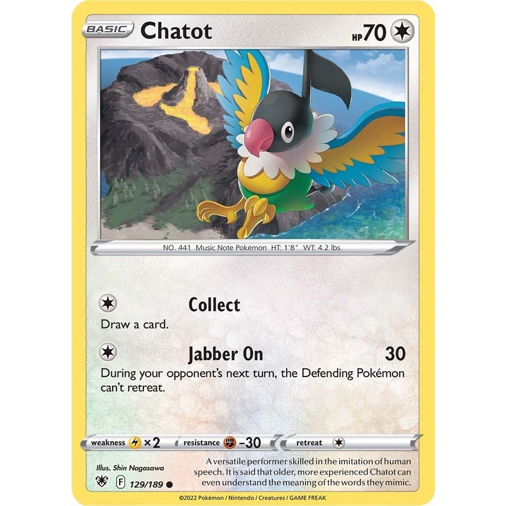 Image for Chatot (129/189) (SWSH10) - Pokemon