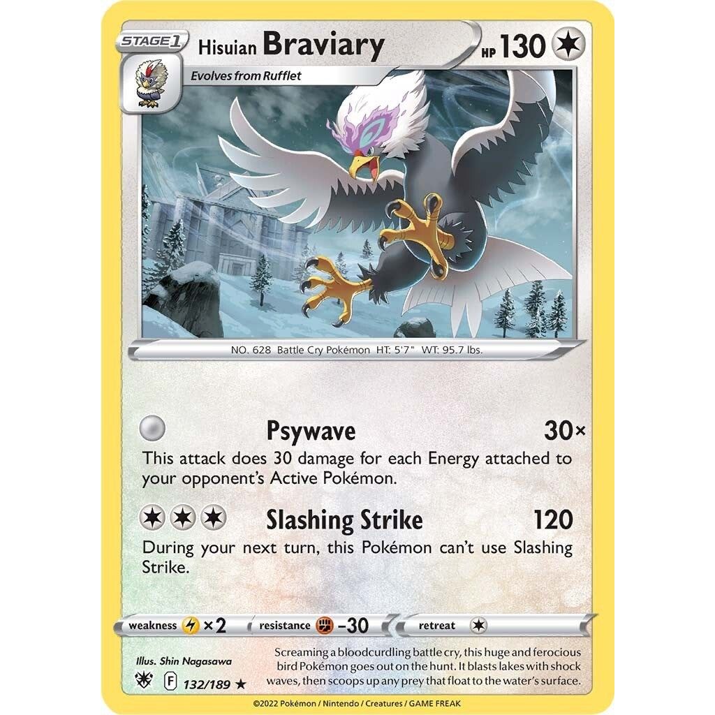 Image for Hisuian Braviary (132/189) (SWSH10) - Pokemon