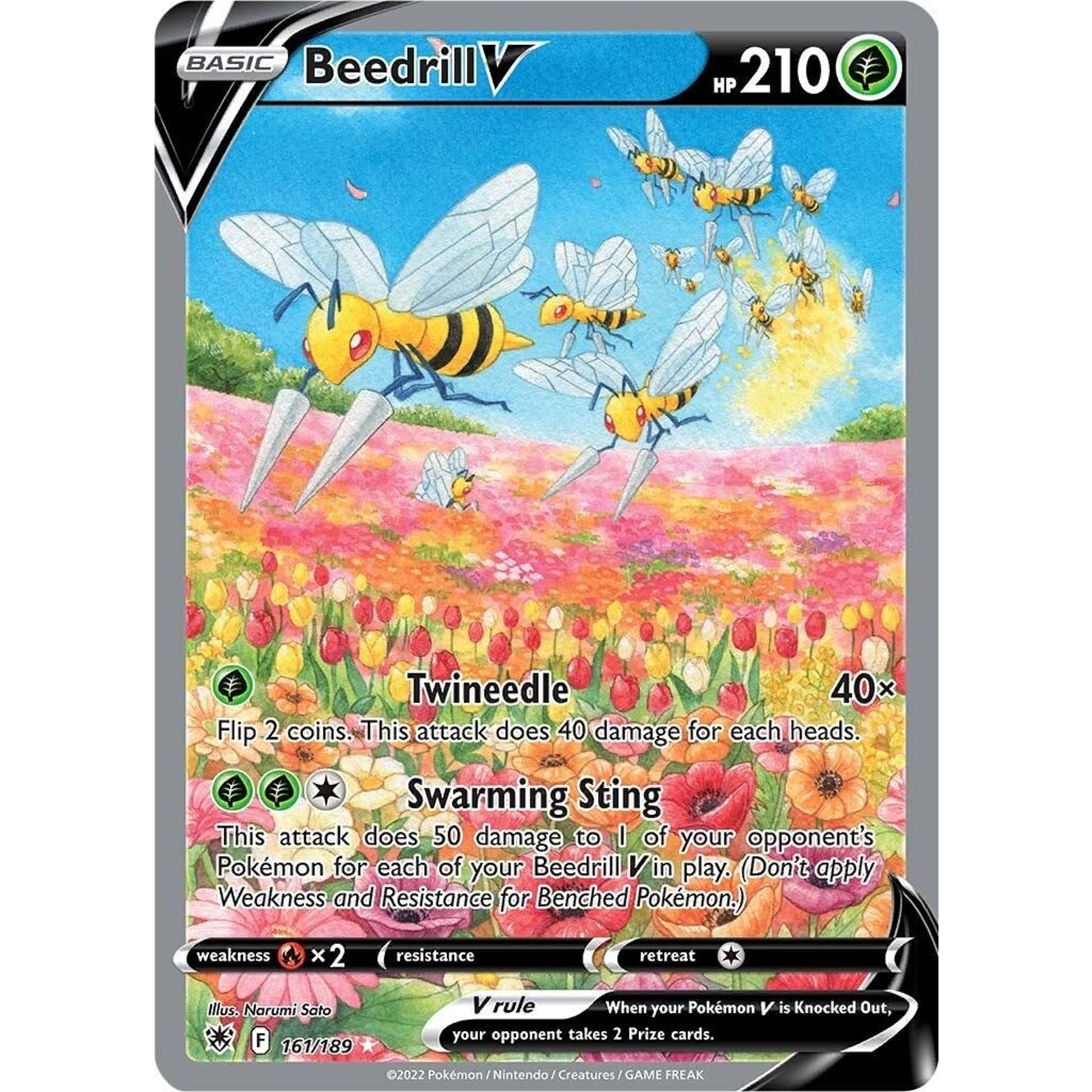 Image for Beedrill V (Alternate Full Art) (161/189) (SWSH10) - Pokemon