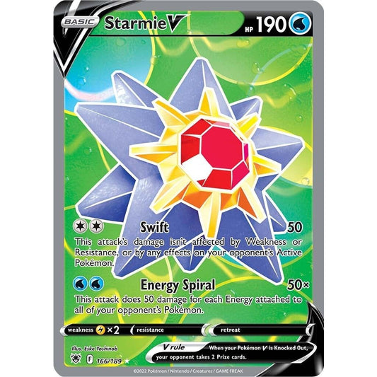 Image for Starmie V (Full Art) (166/189) (SWSH10) - Pokemon