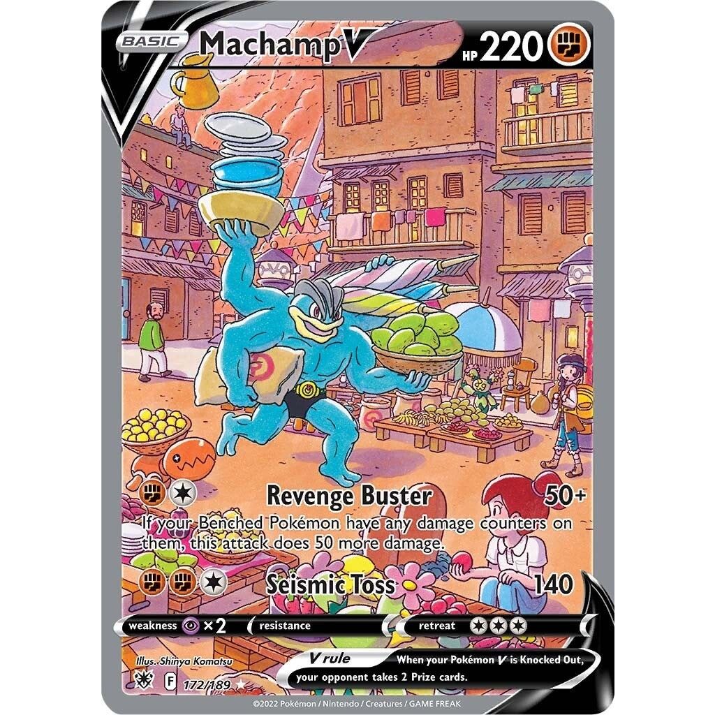 Image for Machamp V (Alternate Full Art) (172/189) (SWSH10) - Pokemon