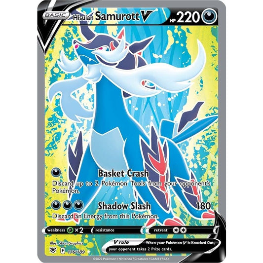Image for Hisuian Samurott V (Full Art) (176/189) (SWSH10) - Pokemon
