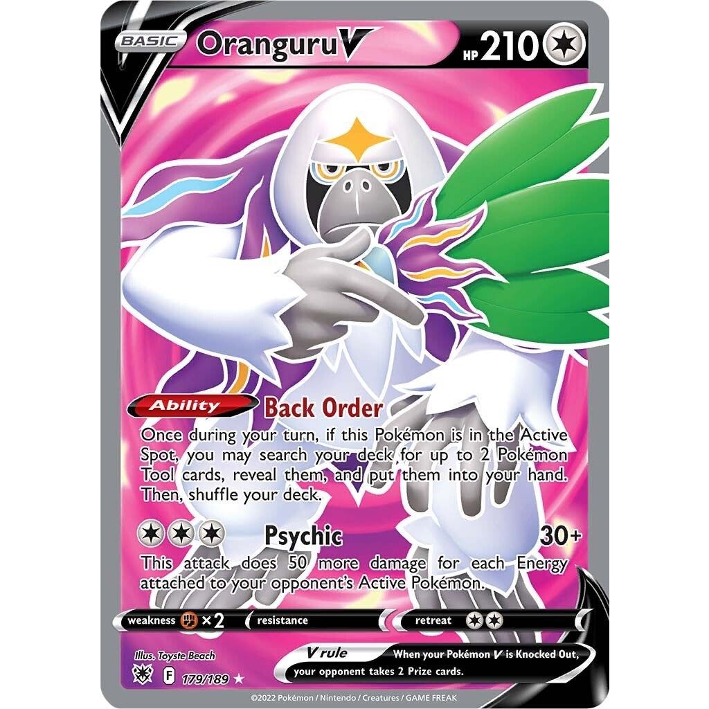 Image for Oranguru V (Full Art) (179/189) (SWSH10) - Pokemon