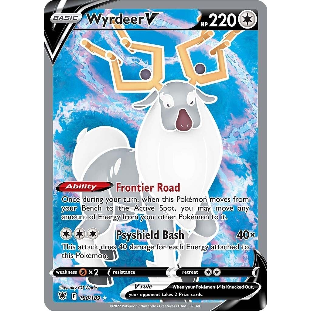 Image for Wyrdeer V (Full Art) (180/189) (SWSH10) - Pokemon