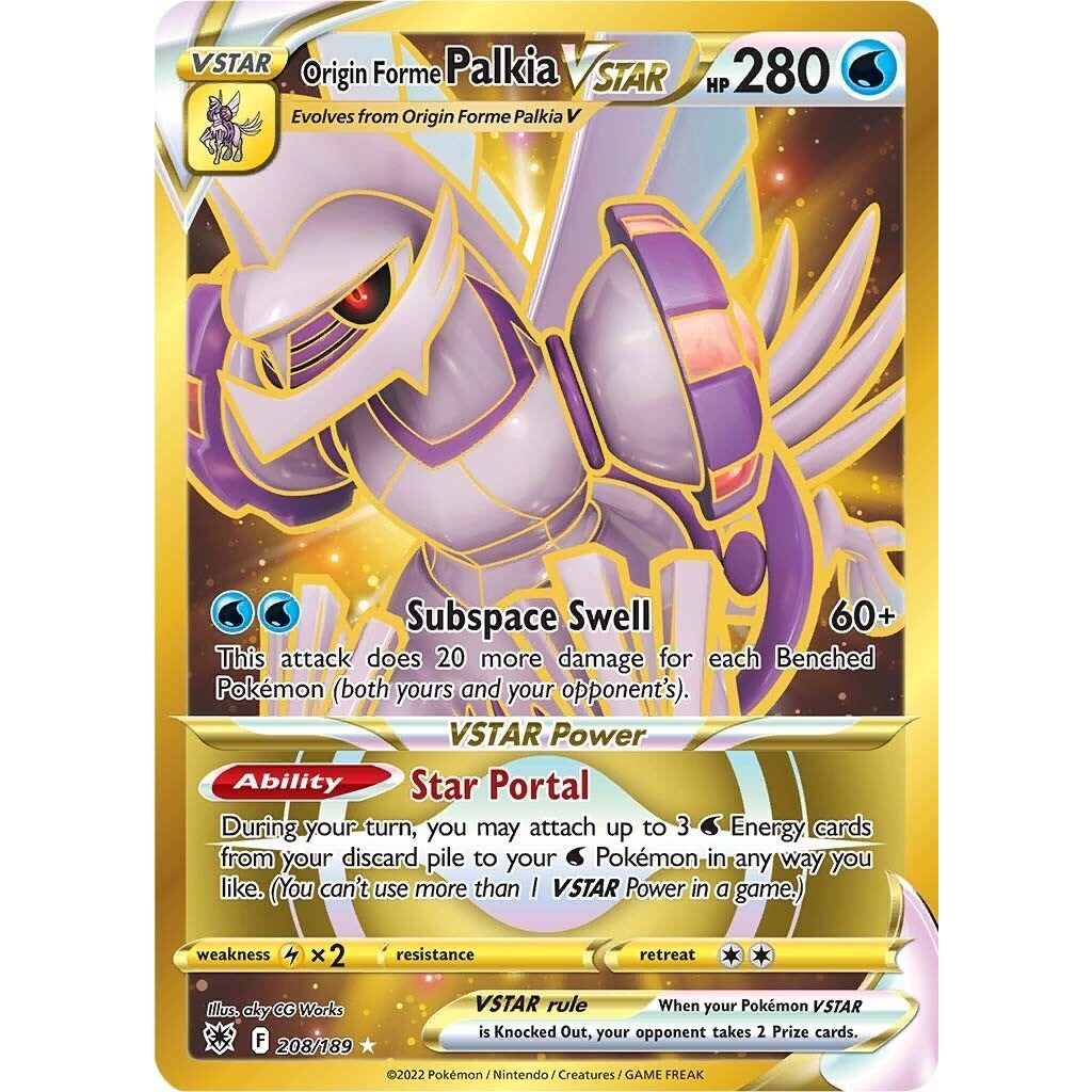 Image for Origin Forme Palkia VSTAR (Secret) (208) (208/189) (SWSH10) - Pokemon