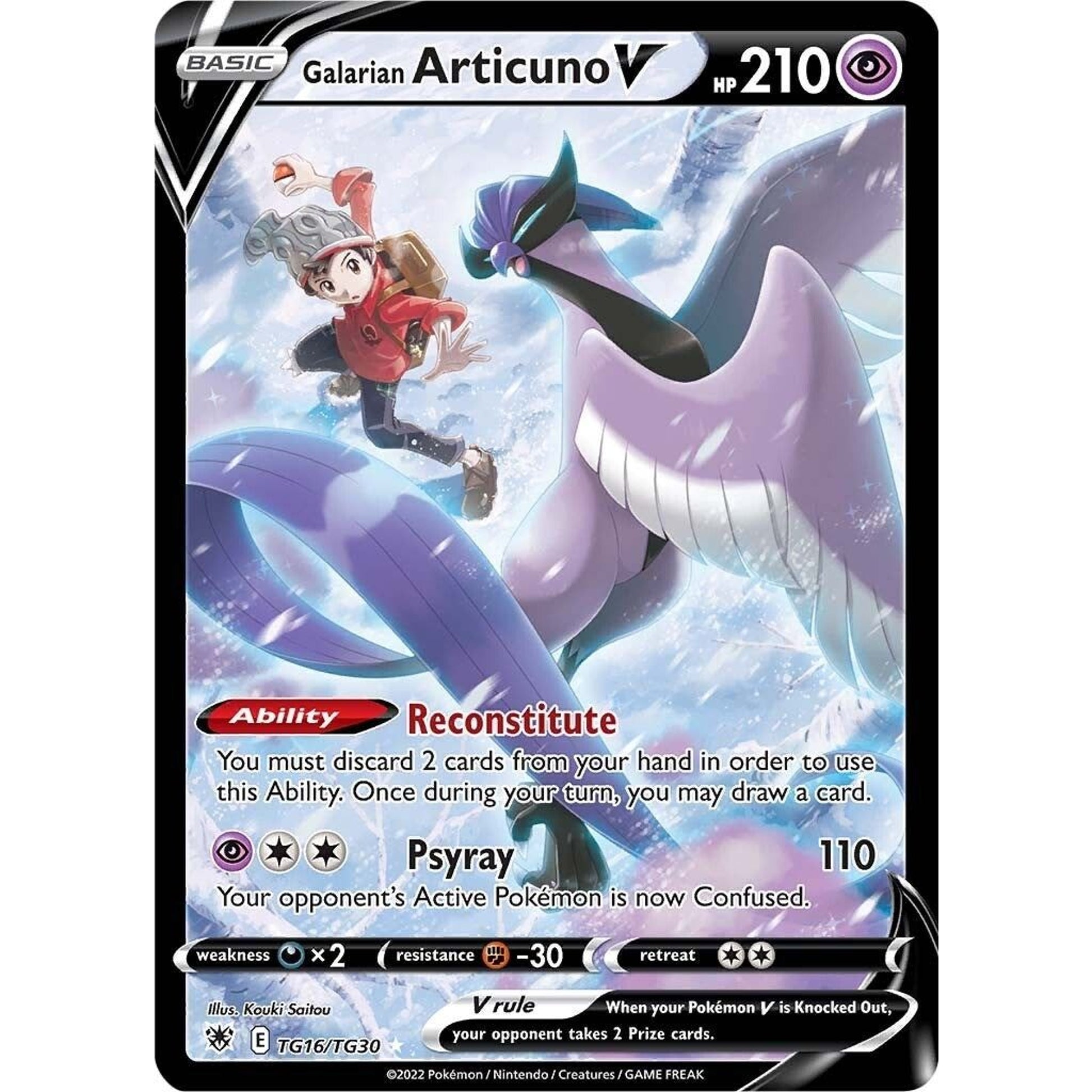 Image for Galarian Articuno V (TG16/TG30) (SWSH10:TG) - Pokemon