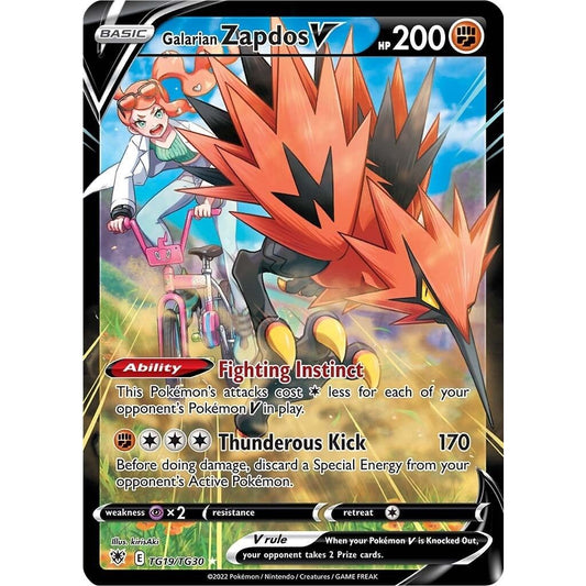 Image for Galarian Zapdos V (TG19/TG30) (SWSH10:TG) - Pokemon
