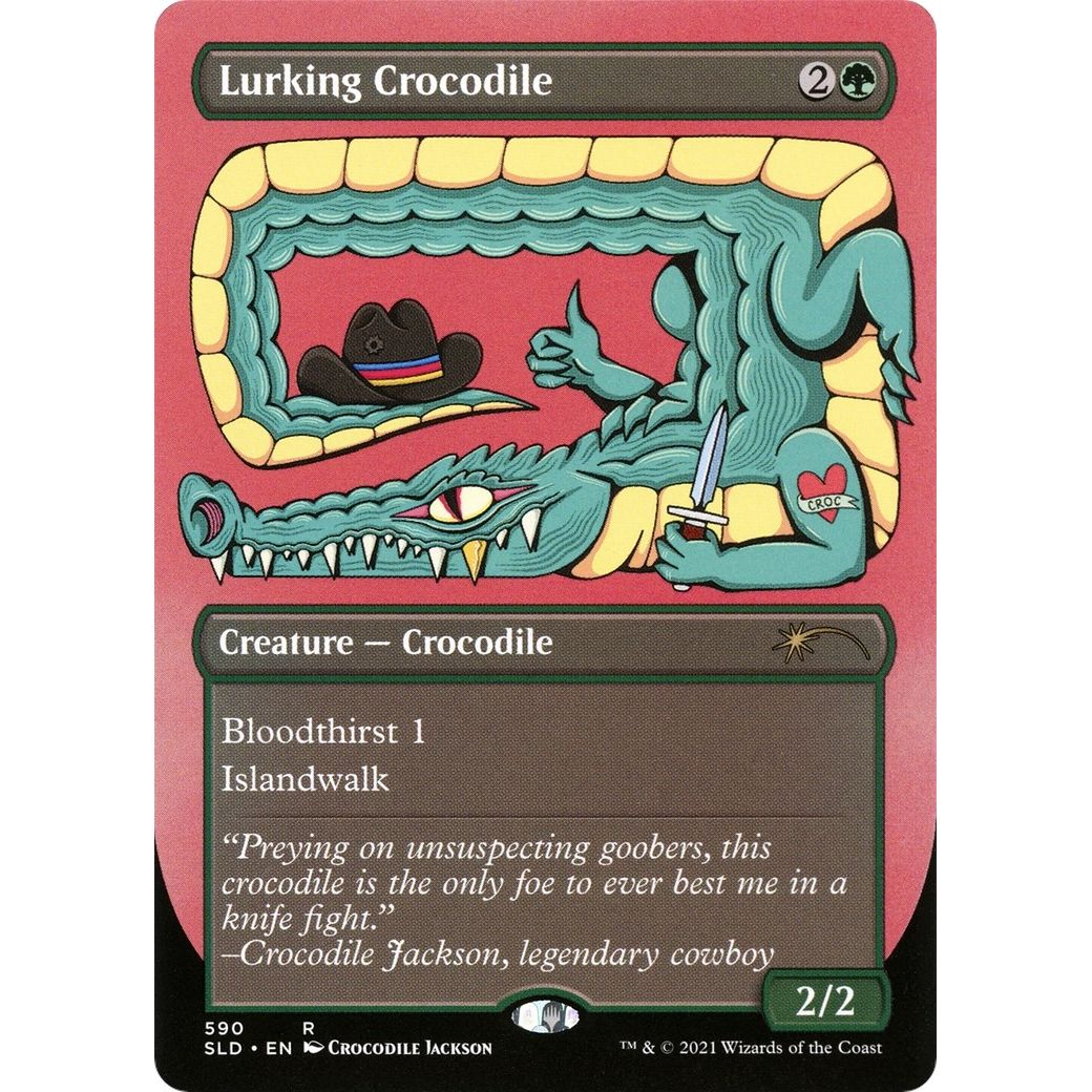 Image for Lurking Crocodile (590) (SLD) - Magic: The Gathering