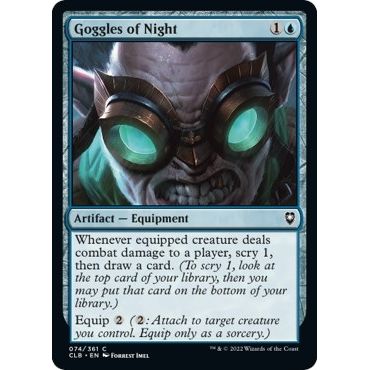 Image for Goggles of Night (74) (CLB) - Magic: The Gathering