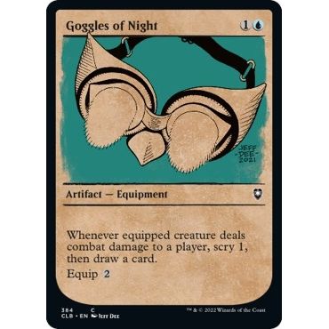 Image for Goggles of Night (Showcase) (384) (CLB) - Magic: The Gathering