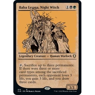 Image for Baba Lysaga, Night Witch (Showcase) (414) (CLB) - Magic: The Gathering