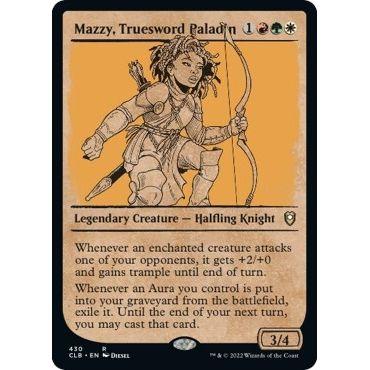 Image for Mazzy, Truesword Paladin (Showcase) (430) (CLB) - Magic: The Gathering