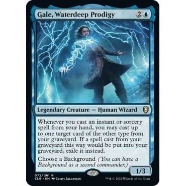 Image for Gale, Waterdeep Prodigy (72) (CLB) - Magic: The Gathering