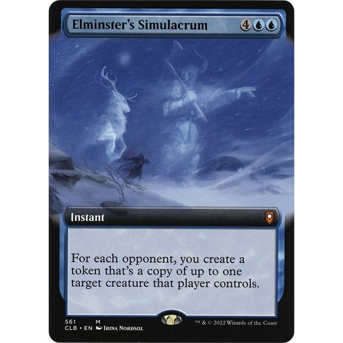 Image for Elminster's Simulacrum (Extended Art) (561) (CLB) - Magic: The Gathering