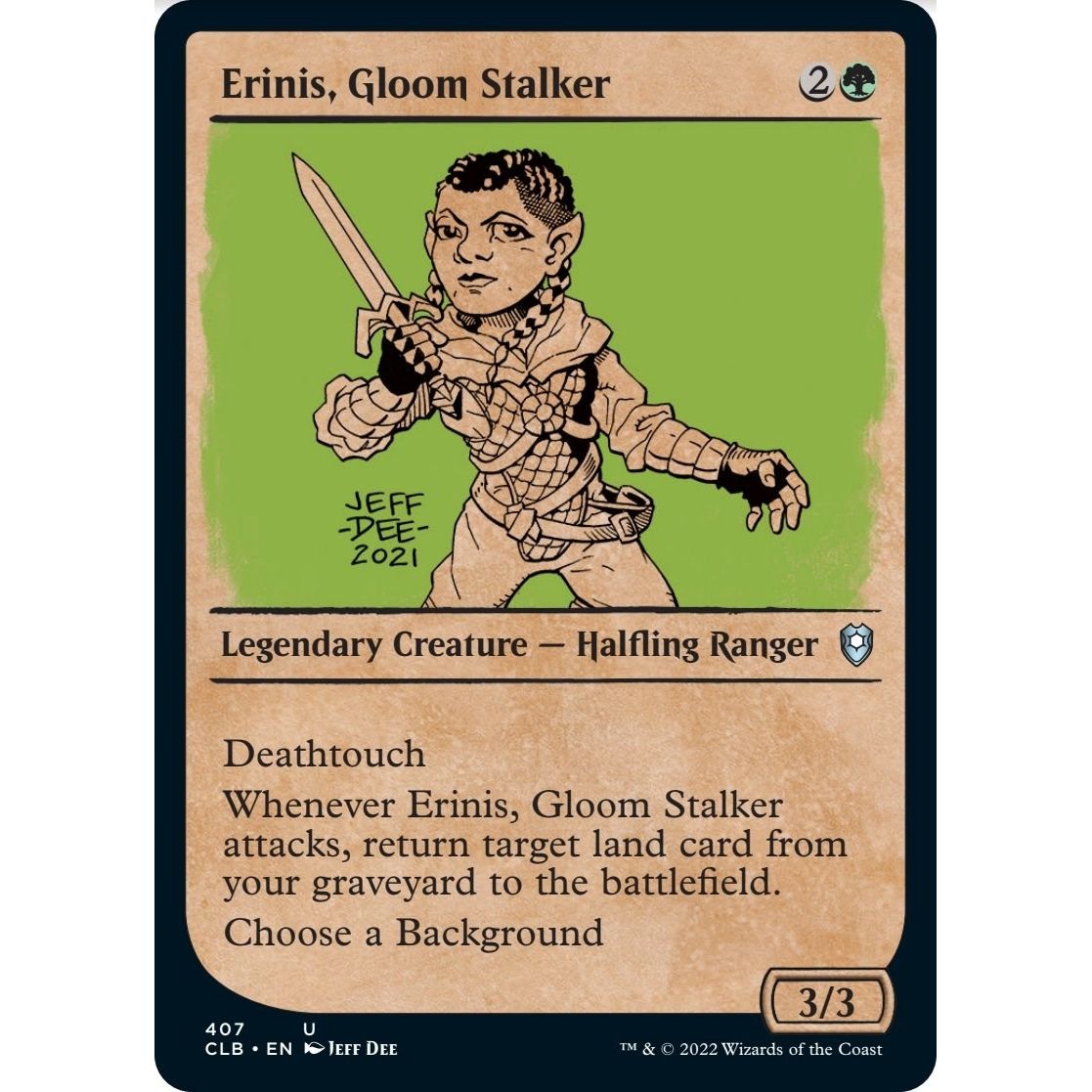 Image for Erinis, Gloom Stalker (Showcase) (407) (CLB) - Magic: The Gathering